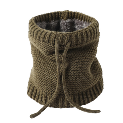 Thick Fur Neck Cover Scarf for Women - Knitted Winter Ring Style