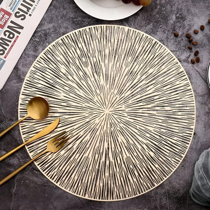 Luxe Metallic Dining Protector Mat