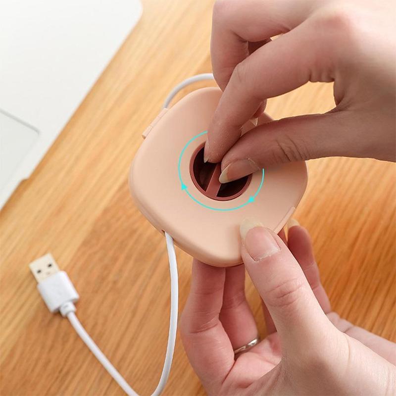 Mobile Phone Stand with 2-in-1 Cable Reel