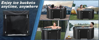 Foldable Cold Plunge Tub for Adults - Portable Ice Bath for Recovery