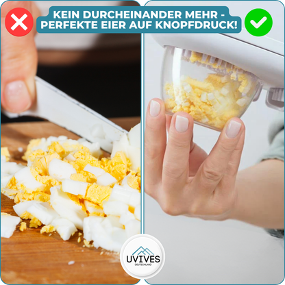 3-in-1 Egg Slicer – Versatile Egg Cutter and Chopper