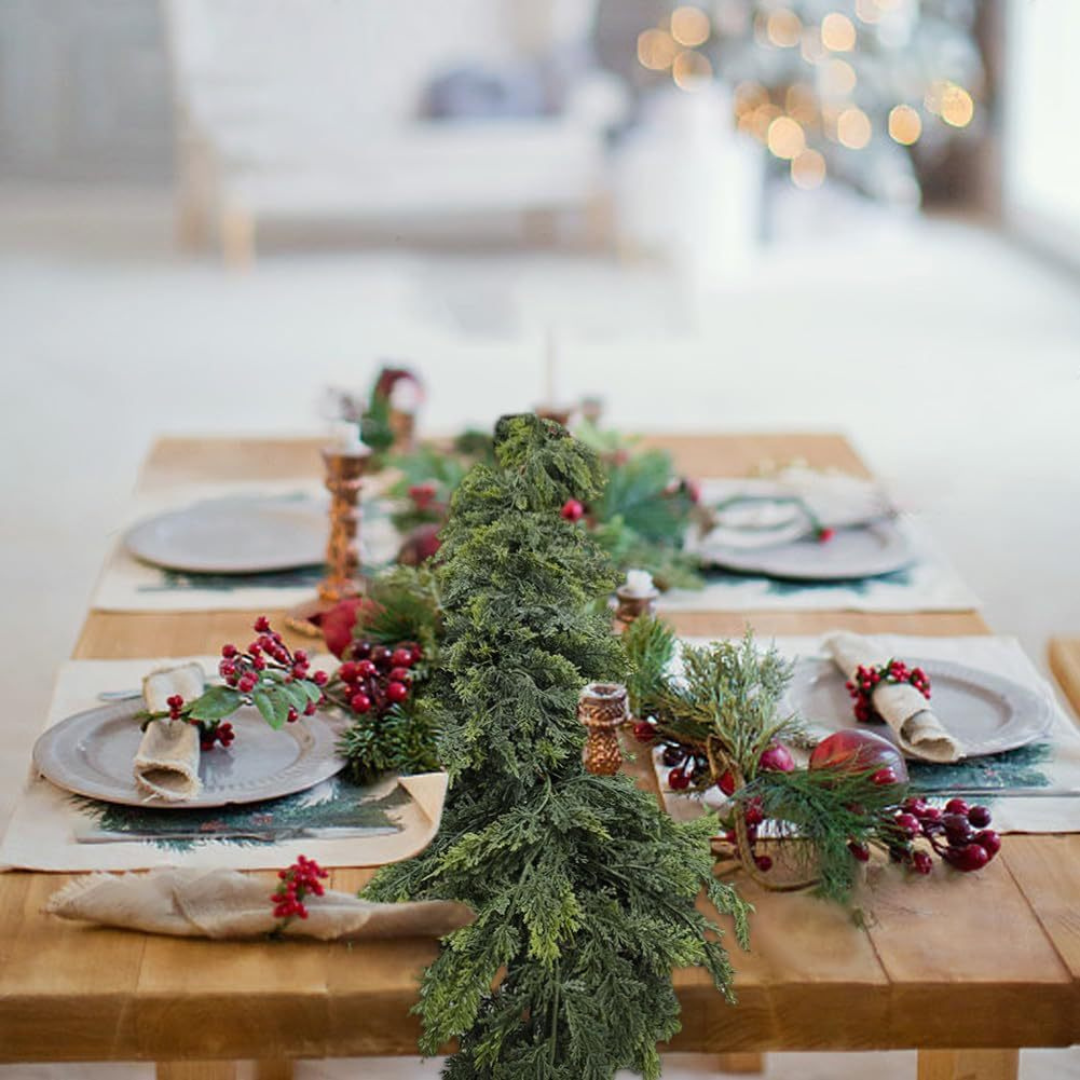 Luxurious Holiday Garland with Lifelike Touch