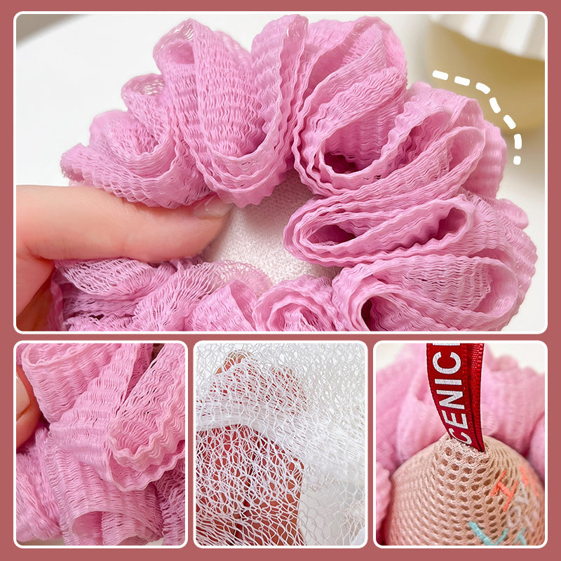 Cute Ice Cream Bath Scrub Towel Ball