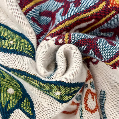 Elegant Floral Reversible Bath Towel for Year-Round Use