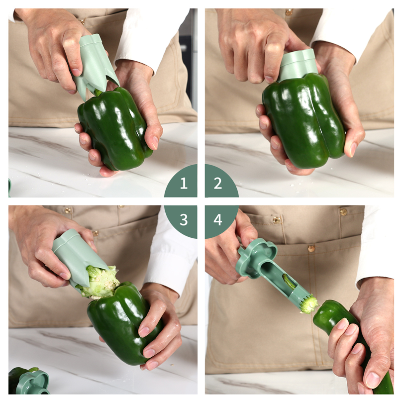 Dual-Function Fruit and Veggie Corer Tool