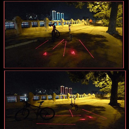 Laser Projection Taillight for Bicycles