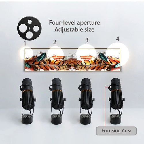 Adjustable LED Spotlight for Focused Background Lighting