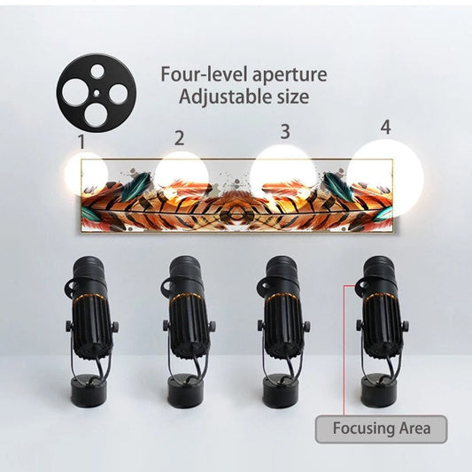 Adjustable LED Spotlight for Focused Background Lighting