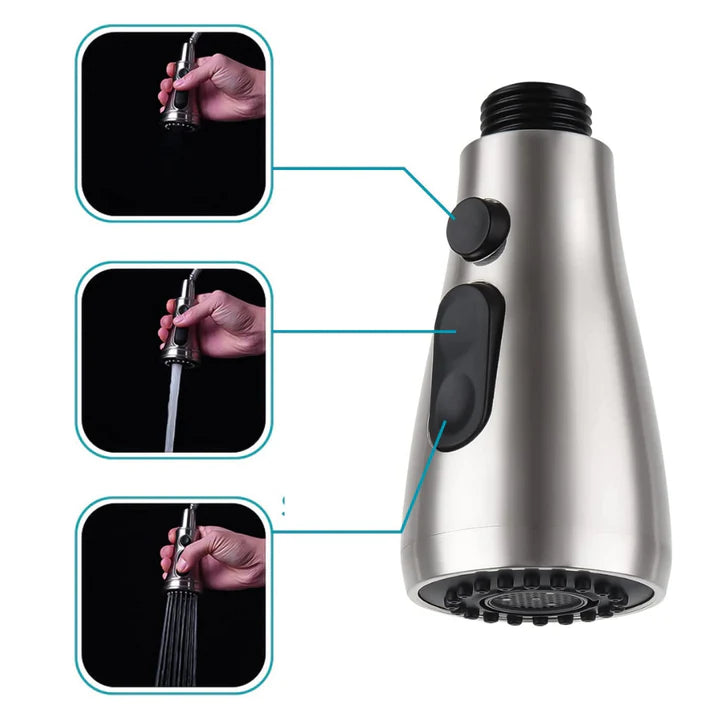 Versatile Faucet Sprayer for Enhanced Water Flow