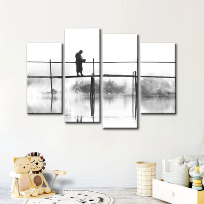 Tranquil Waterscape - Four-Piece Canvas Art Set