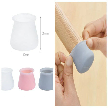 Set of 4 Durable Silicone Furniture Leg Protectors