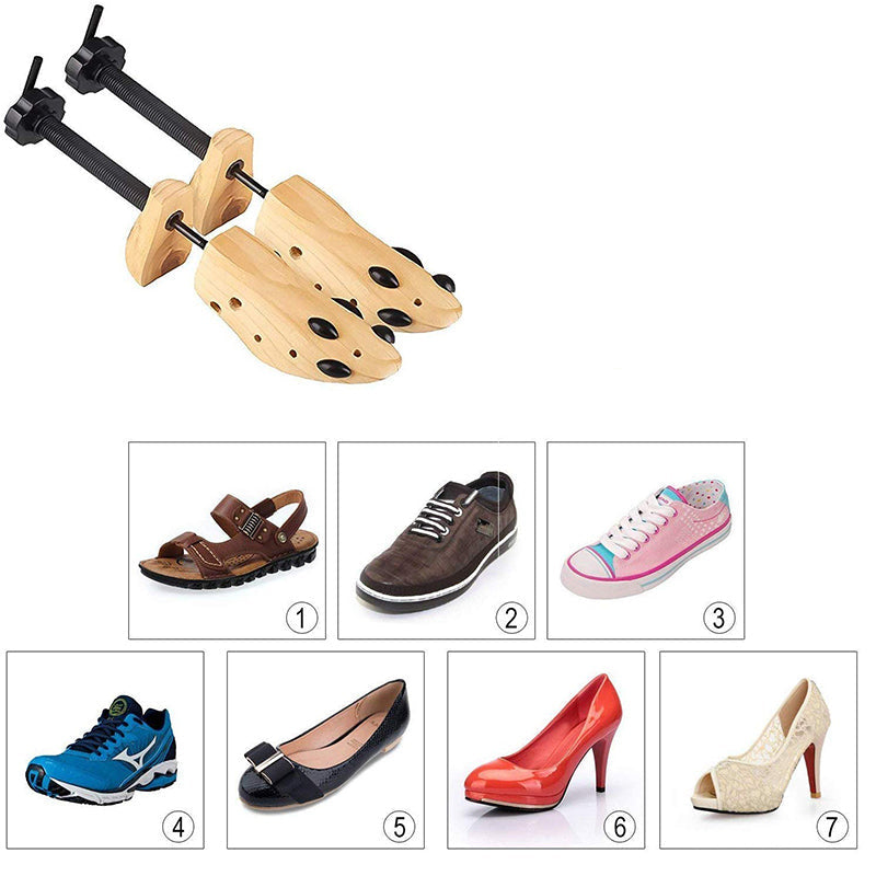 Customizable Wooden Shoe Expanders for Perfect Fit