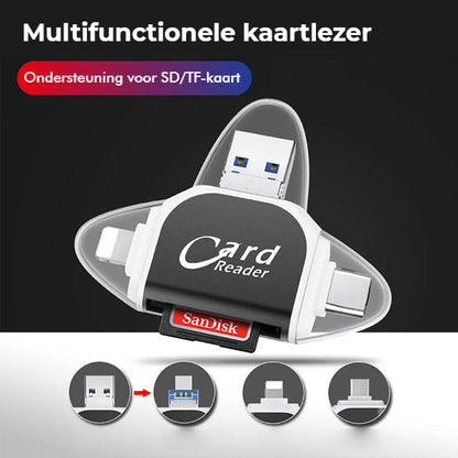 4-in-1 Universal Multiport SD/TF Card Reader
