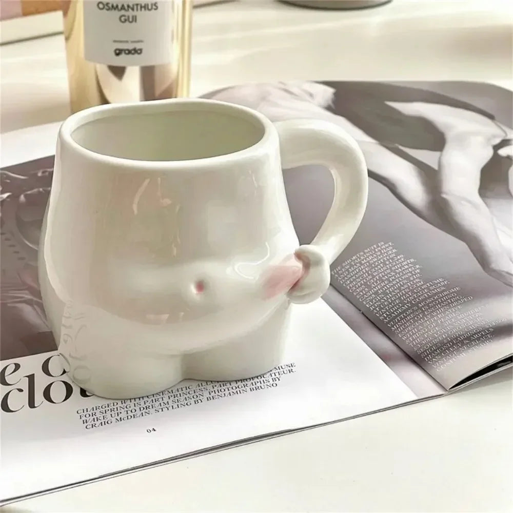 Large Ceramic Coffee Mug for Belly Fat Reduction