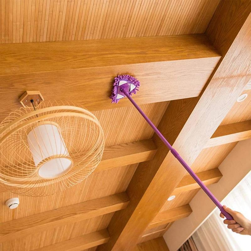 Triangular Mop with Adjustable Rotating Head for Cleaning