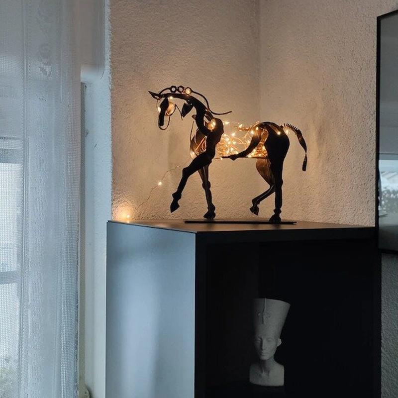 Adonis Horse Sculpture in Metal – Handmade Artwork