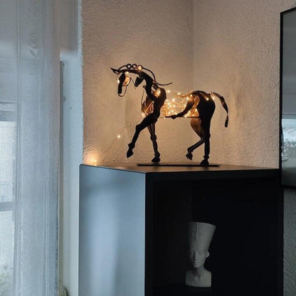 Adonis Horse Sculpture in Metal – Handmade Artwork
