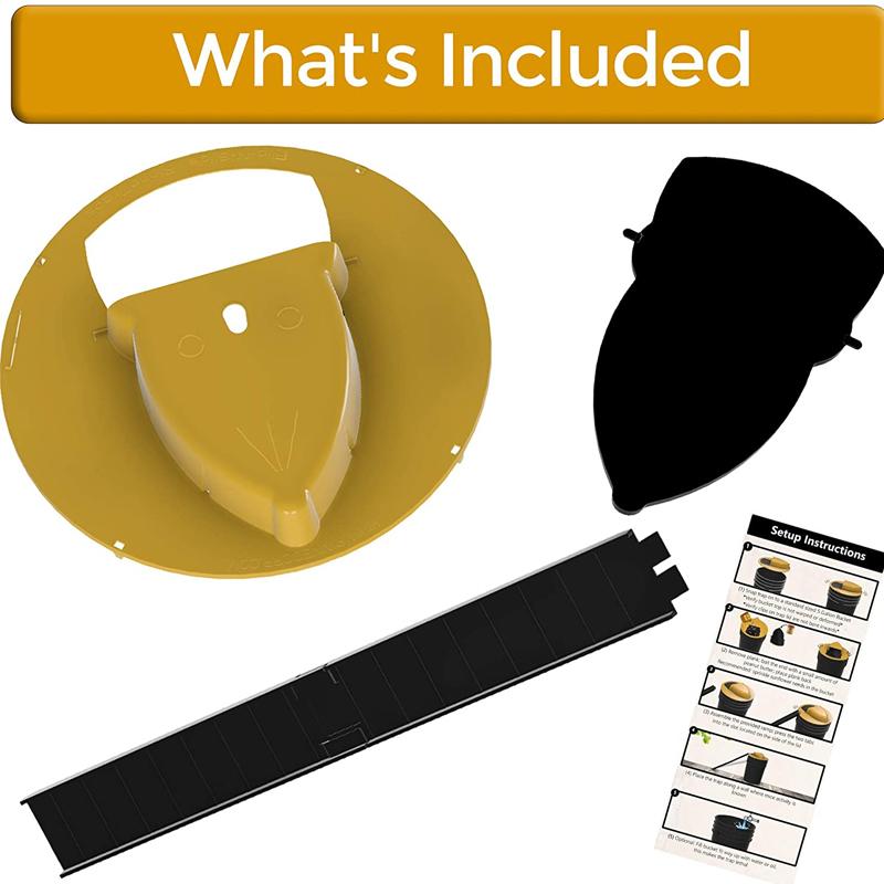 Flip and Slide Bucket Lid with Auto Reset – Rodent Trap