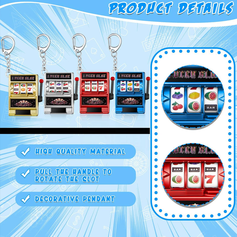 Slot Machine Keychain – Fun Novelty Accessory
