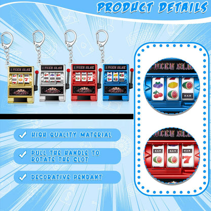 Slot Machine Keychain – Fun Novelty Accessory