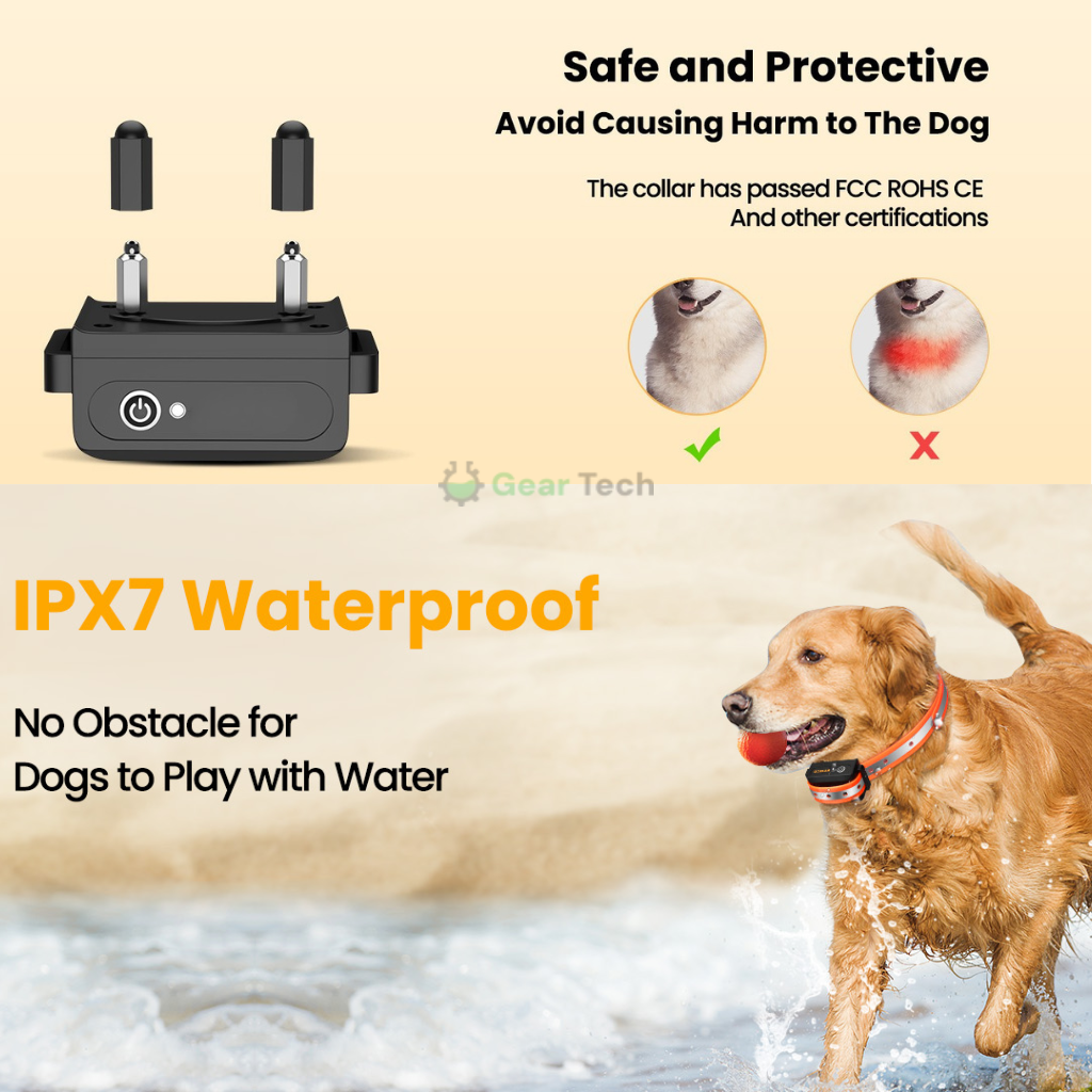Dog Training Collar with Rechargeable Battery – Beep, Vibration, Static