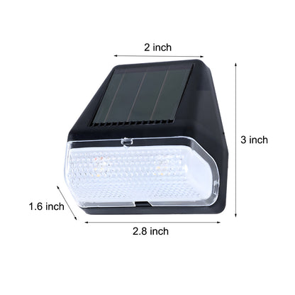 4 Pack Solar Step Lights with Dusk-to-Dawn Sensor – Warm White LED