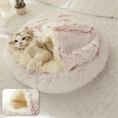 Cozy Nesting Hooded Pet Bed for Ultimate Comfort