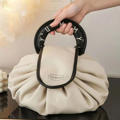 Chic Travel Makeup Pouch with Drawstring Closure