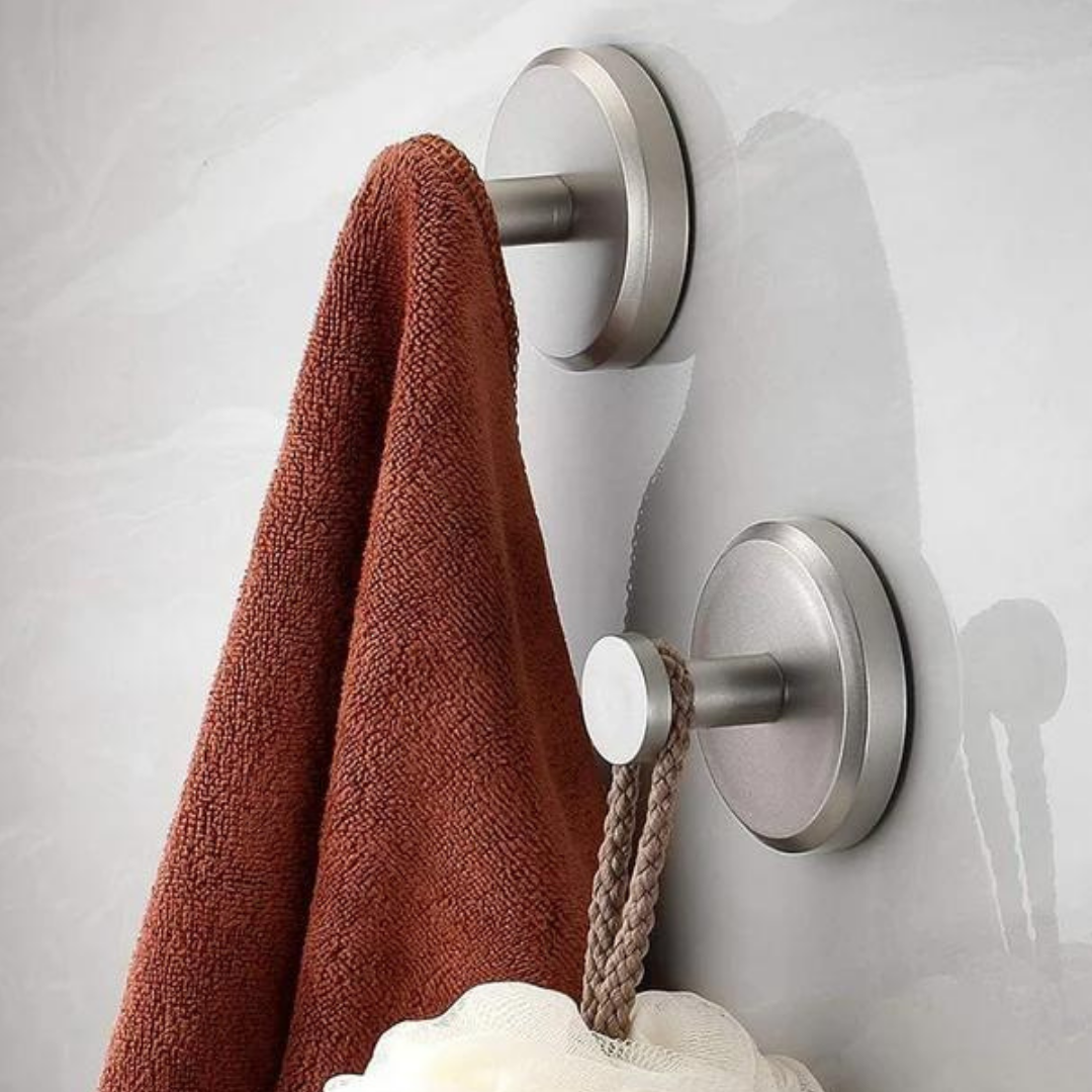 SecureGrip Suction Hooks - Set of 2 | No Drilling Required