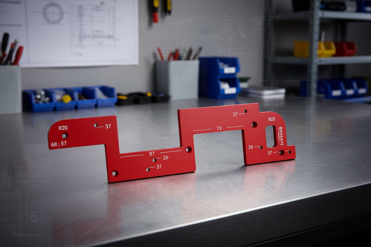Invisible Handle Cutout Template for Seamless Cabinet Design