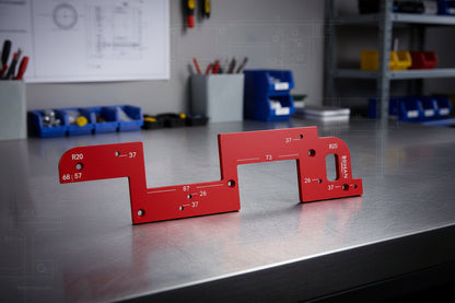 Invisible Handle Cutout Template for Seamless Cabinet Design