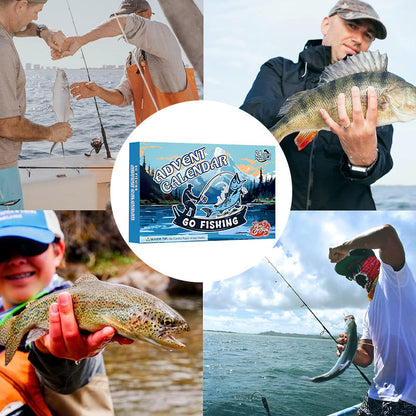 Advent Calendar with 24 Days of Fishing Rod Surprises