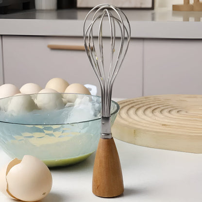 Mini Whisk with Wooden Handle