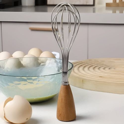Mini Whisk with Wooden Handle