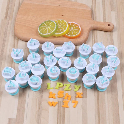Plunger Cutter for Fondant - Alphabet Shapes
