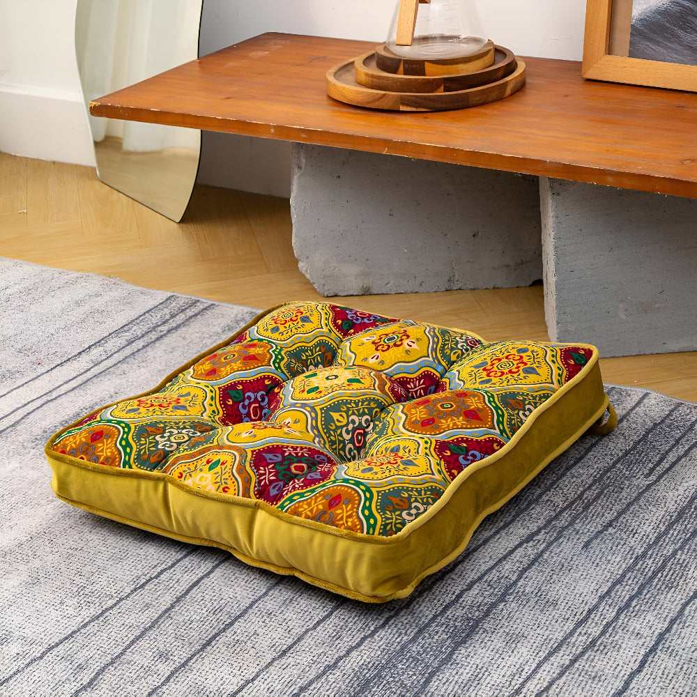 Bohemian Bliss Tie-Down Cushion for Cozy Spaces