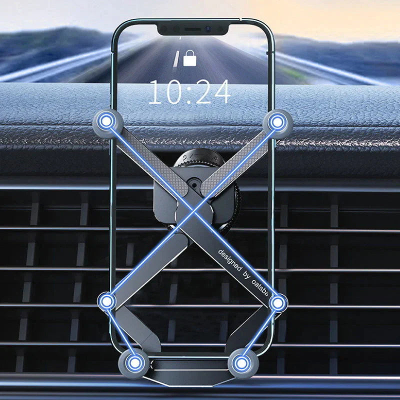 Sleek Car Phone Mount with 360-Degree Rotation