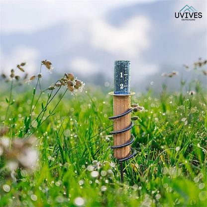 Antique-Style Rain Gauge for Measuring Precipitation