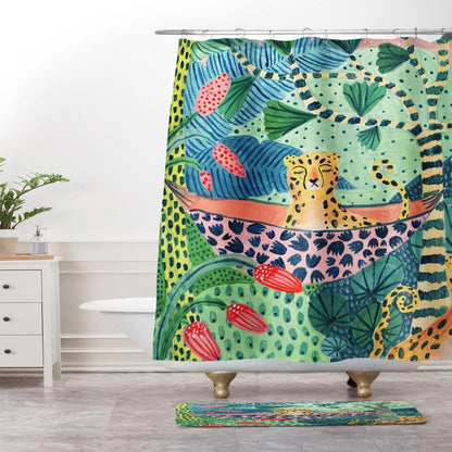 Exotic Jungle Print Shower Curtain