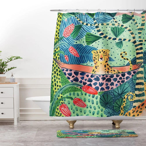 Exotic Jungle Print Shower Curtain