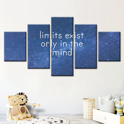 Inspiring Galaxy-Themed 5-Piece Canvas Art Set