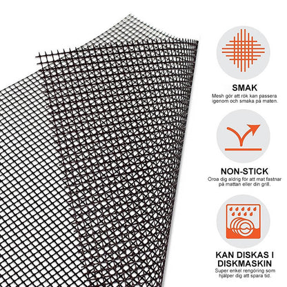 Reusable Non-Stick BBQ Grill Mat - Heat Resistant Cooking Surface