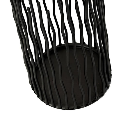 Elegant Black Iron Candle Stand for Any Occasion