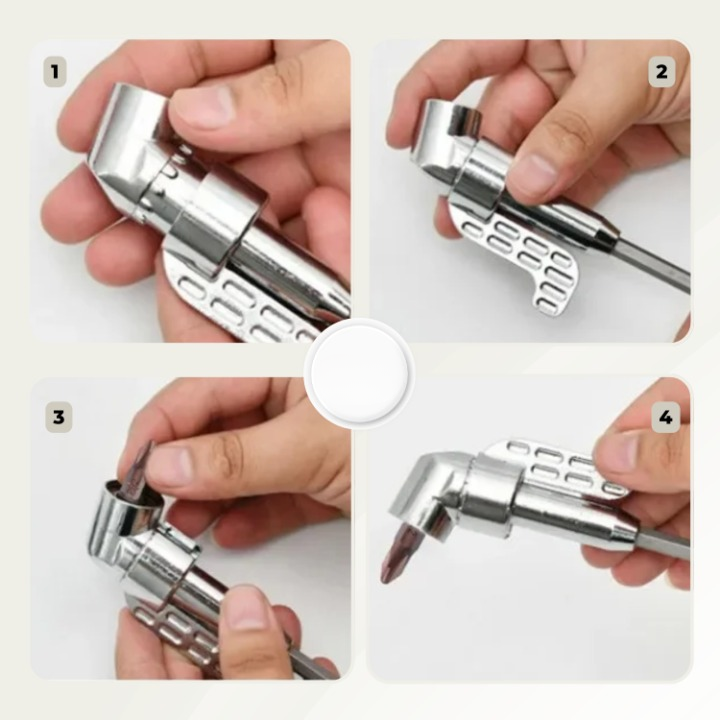 Compact 105° Drill Adapter for Tight Spaces