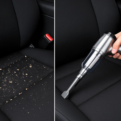 Compact Cordless Car Vacuum with Powerful Suction and Attachments