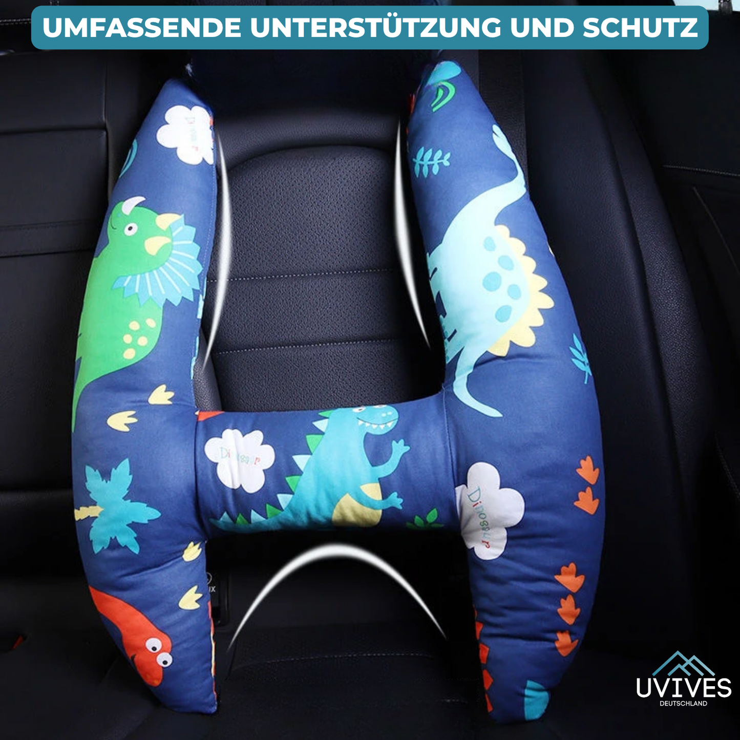 Travel Pillow for Kids - Backseat Comfort for Car Journeys