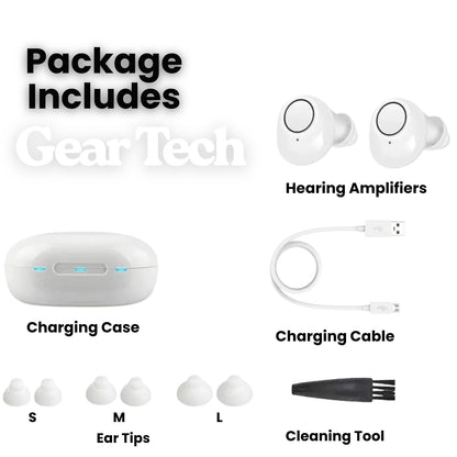 USB Rechargeable Hearing Aids for Comfortable Noise Reduction