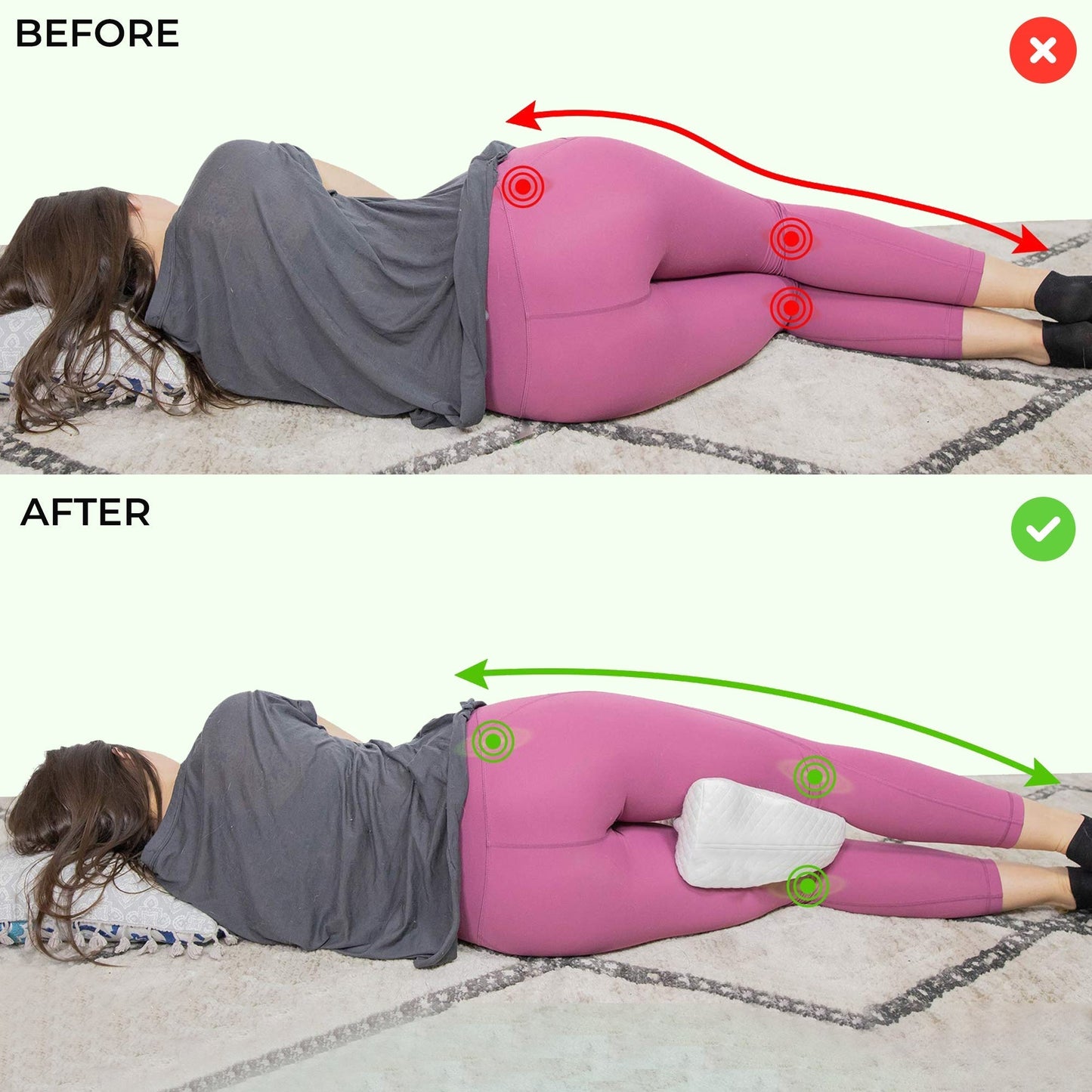 Ultimate Comfort Knee Pillow for Pain-Free Sleep