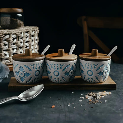 Elegant Ceramic Spice Storage Collection