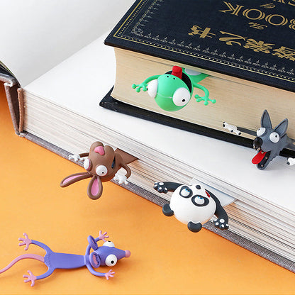 Vibrant 3D Animal Bookmarks for Engaging Reading